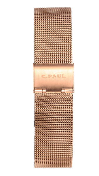 43MM MESH STRAP ROSE GOLD
