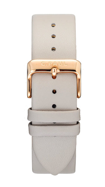43MM Grey Strap-Gold